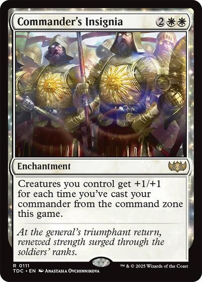2025 Magic: The Gathering: Commander: Tarkir: Dragonstorm (TDC) - Commanders Insignia (#111, Rare) (, Near Mint)