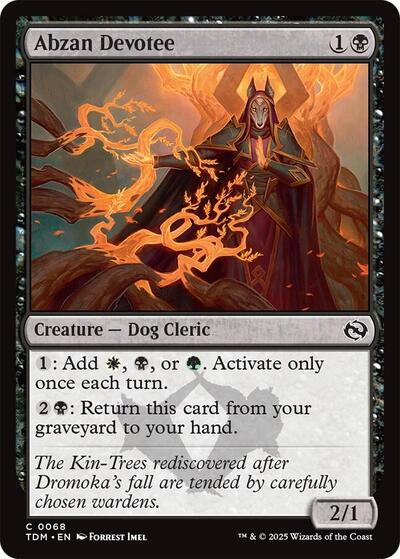 2025 Magic: The Gathering: Tarkir: Dragonstorm (TDM) - Abzan Devotee (#68, Common) (, Near Mint)