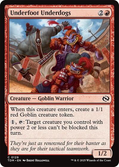 2025 Magic: The Gathering: Tarkir: Dragonstorm (TDM) - Underfoot Underdogs (#129, Common)