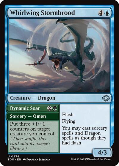 2025 Magic: The Gathering: Tarkir: Dragonstorm (TDM) - Whirlwing Stormbrood (#234, Uncommon) (, Near Mint)
