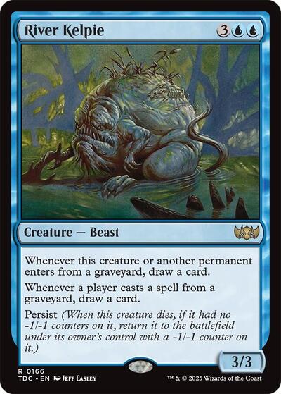 2025 Magic: The Gathering: Commander: Tarkir: Dragonstorm (TDC) - River Kelpie (#166, Rare) (, Near Mint)