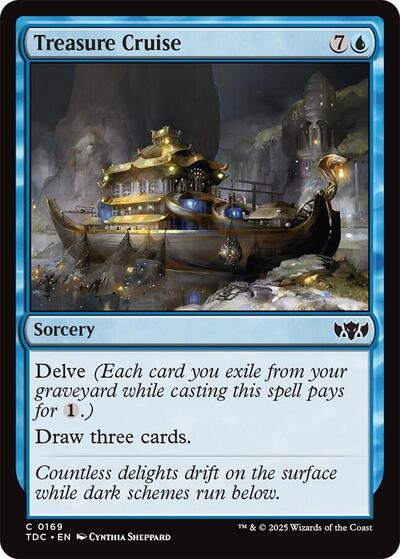 2025 Magic: The Gathering: Commander: Tarkir: Dragonstorm (TDC) - Treasure Cruise (#169, Common) (, Near Mint)