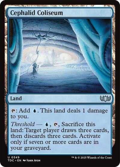 2025 Magic: The Gathering: Commander: Tarkir: Dragonstorm (TDC) - Cephalid Coliseum (#349, Uncommon) (, Near Mint)