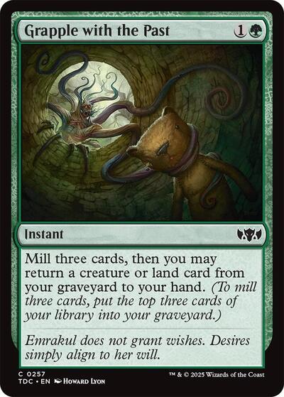 2025 Magic: The Gathering: Commander: Tarkir: Dragonstorm (TDC) - Grapple with the Past (#257, Common) (, Near Mint)