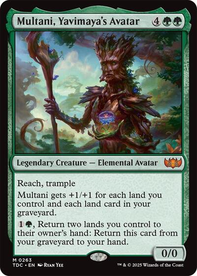 2025 Magic: The Gathering: Commander: Tarkir: Dragonstorm (TDC) - Multani Yavimayas Avatar (#263, Mythic Rare) (, Near Mint)