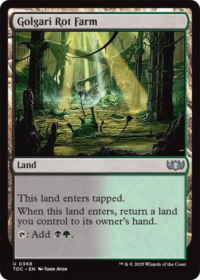 2025 Magic: The Gathering: Commander: Tarkir: Dragonstorm (TDC) - Golgari Rot Farm (#368, Uncommon) (, Near Mint)