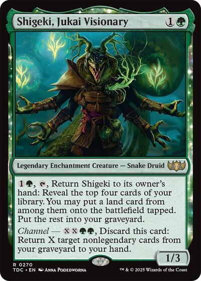 2025 Magic: The Gathering: Commander: Tarkir: Dragonstorm (TDC) - Shigeki Jukai Visionary (#270, Rare) (, Near Mint)