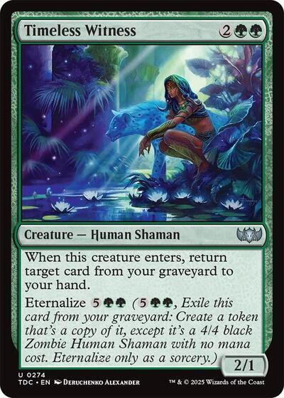 2025 Magic: The Gathering: Commander: Tarkir: Dragonstorm (TDC) - Timeless Witness (#274, Uncommon) (, Near Mint)