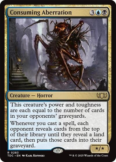 2025 Magic: The Gathering: Commander: Tarkir: Dragonstorm (TDC) - Consuming Aberration (#283, Rare) (, Near Mint)