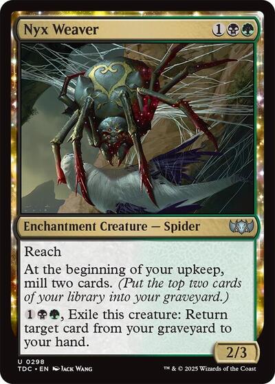 2025 Magic: The Gathering: Commander: Tarkir: Dragonstorm (TDC) - Nyx Weaver (#298, Uncommon) (, Near Mint)