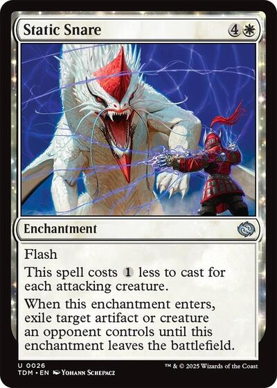 2025 Magic: The Gathering: Tarkir: Dragonstorm (TDM) - Static Snare (#26, Uncommon) (, Near Mint)