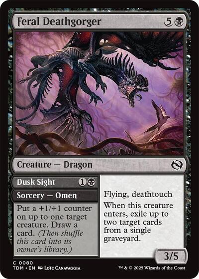 2025 Magic: The Gathering: Tarkir: Dragonstorm (TDM) - Feral Deathgorger (#80, Common) (, Near Mint)