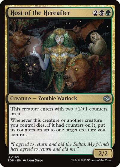 2025 Magic: The Gathering: Tarkir: Dragonstorm (TDM) - Host of the Hereafter (#193, Uncommon) (, Near Mint)