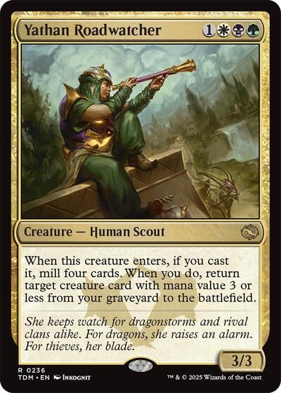 2025 Magic: The Gathering: Tarkir: Dragonstorm (TDM) - Yathan Roadwatcher (#236, Rare) (, Near Mint)