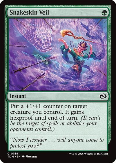 2025 Magic: The Gathering: Tarkir: Dragonstorm (TDM) - Snakeskin Veil (#159, Common)