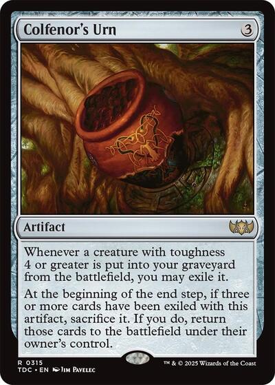 2025 Magic: The Gathering: Commander: Tarkir: Dragonstorm (TDC) - Colfenors Urn (#315, Rare) (, Near Mint)