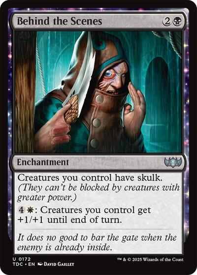 2025 Magic: The Gathering: Commander: Tarkir: Dragonstorm (TDC) - Behind the Scenes (#172, Uncommon) (, Near Mint)