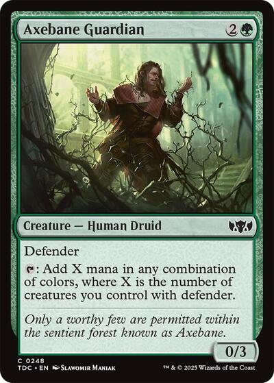 2025 Magic: The Gathering: Commander: Tarkir: Dragonstorm (TDC) - Axebane Guardian (#248, Common) (, Near Mint)