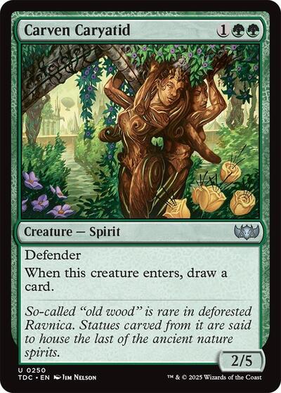 2025 Magic: The Gathering: Commander: Tarkir: Dragonstorm (TDC) - Carven Caryatid (#250, Uncommon) (, Near Mint)