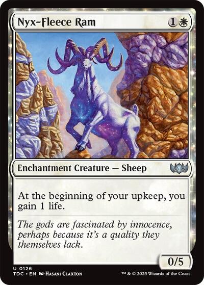2025 Magic: The Gathering: Commander: Tarkir: Dragonstorm (TDC) - Nyx Fleece Ram (#126, Uncommon) (, Near Mint)
