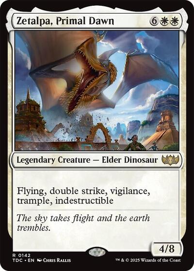 2025 Magic: The Gathering: Commander: Tarkir: Dragonstorm (TDC) - Zetalpa Primal Dawn (#142, Rare) (, Near Mint)