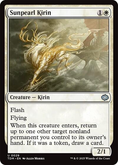 2025 Magic: The Gathering: Tarkir: Dragonstorm (TDM) - Sunpearl Kirin (#29, Uncommon) (Foil, Near Mint)