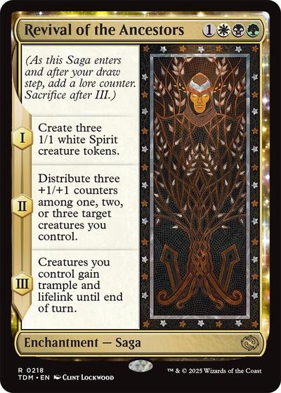 2025 Magic: The Gathering: Tarkir: Dragonstorm (TDM) - Revival of the Ancestors (#218, Rare) (, Near Mint)