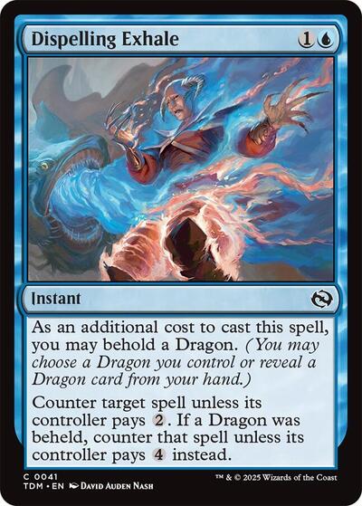2025 Magic: The Gathering: Tarkir: Dragonstorm (TDM) - Dispelling Exhale (#41, Common)