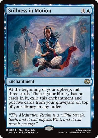 2025 Magic: The Gathering: Tarkir: Dragonstorm (TDM) - Stillness in Motion (#59, Rare) (, Near Mint)