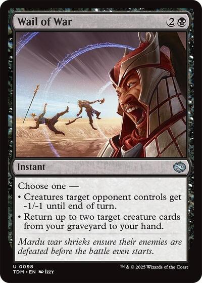 2025 Magic: The Gathering: Tarkir: Dragonstorm (TDM) - Wail of War (#98, Uncommon) (Foil, Near Mint)