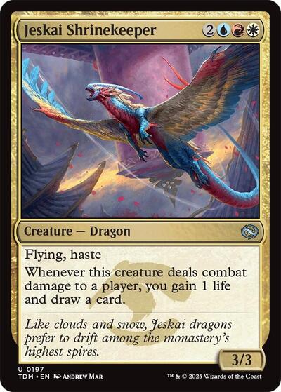 2025 Magic: The Gathering: Tarkir: Dragonstorm (TDM) - Jeskai Shrinekeeper (#197, Uncommon) (, Near Mint)
