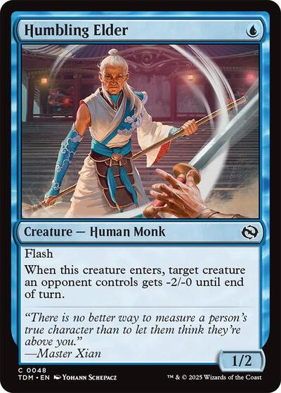 2025 Magic: The Gathering: Tarkir: Dragonstorm (TDM) - Humbling Elder (#48, Common)