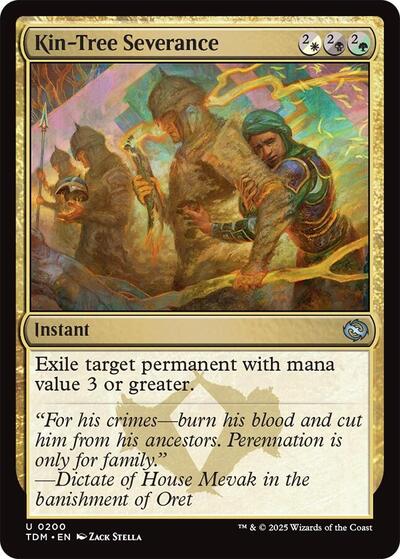 2025 Magic: The Gathering: Tarkir: Dragonstorm (TDM) - Kin Tree Severance (#200, Uncommon) (, Near Mint)