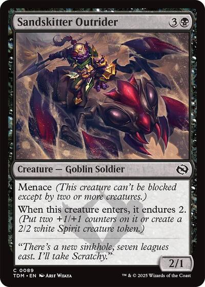 2025 Magic: The Gathering: Tarkir: Dragonstorm (TDM) - Sandskitter Outrider (#89, Common) (, Near Mint)