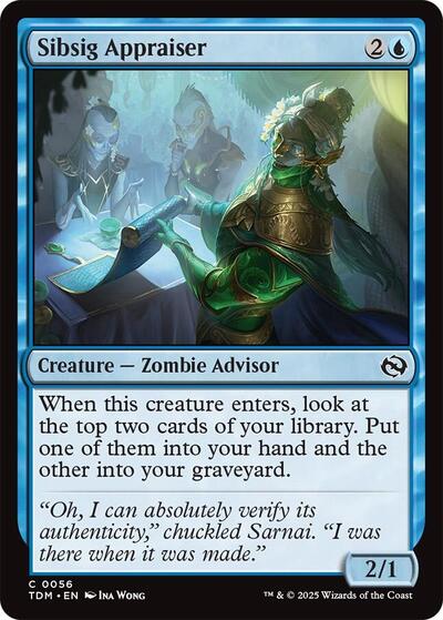 2025 Magic: The Gathering: Tarkir: Dragonstorm (TDM) - Sibsig Appraiser (#56, Common) (, Near Mint)