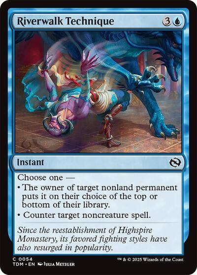 2025 Magic: The Gathering: Tarkir: Dragonstorm (TDM) - Riverwalk Technique (#54, Common) (, Near Mint)