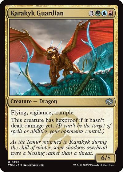 2025 Magic: The Gathering: Tarkir: Dragonstorm (TDM) - Karakyk Guardian (#198, Uncommon) (, Near Mint)