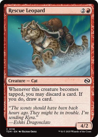 2025 Magic: The Gathering: Tarkir: Dragonstorm (TDM) - Rescue Leopard (#116, Common) (, Near Mint)