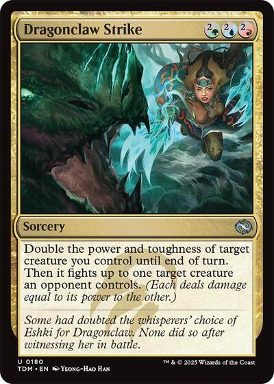 2025 Magic: The Gathering: Tarkir: Dragonstorm (TDM) - Dragonclaw Strike (#180, Uncommon) (, Near Mint)