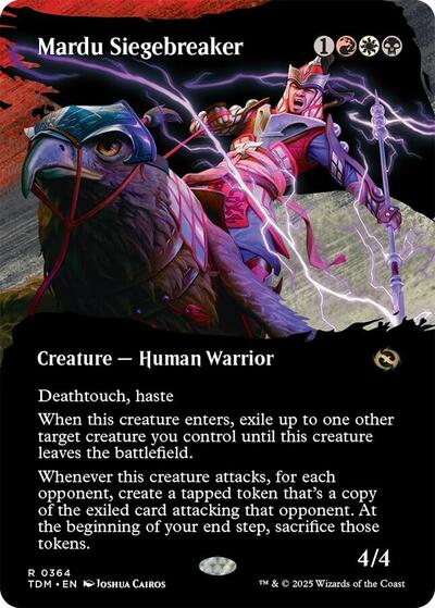 2025 Magic: The Gathering: Tarkir: Dragonstorm (TDM) - Mardu Siegebreaker Borderless (#364, Rare) (, Near Mint)