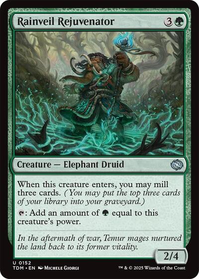 2025 Magic: The Gathering: Tarkir: Dragonstorm (TDM) - Rainveil Rejuvenator (#152, Uncommon) (, Near Mint)