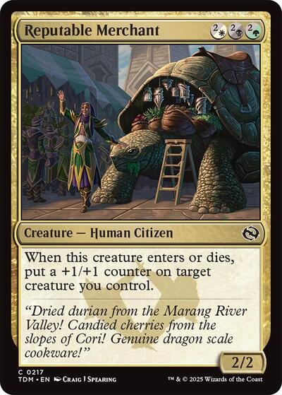 2025 Magic: The Gathering: Tarkir: Dragonstorm (TDM) - Reputable Merchant (#217, Common)