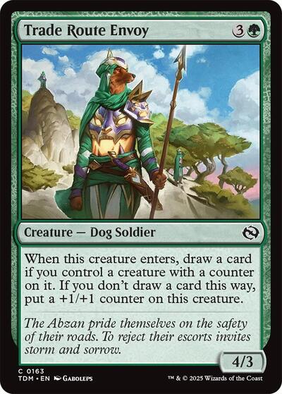2025 Magic: The Gathering: Tarkir: Dragonstorm (TDM) - Trade Route Envoy (#163, Common)
