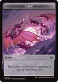 2025 Magic: The Gathering: Commander: Tarkir: Dragonstorm (TDC) - Copy Dragon 0014 Double Sided Token (#1 // 14, T) (, Near Mint)
