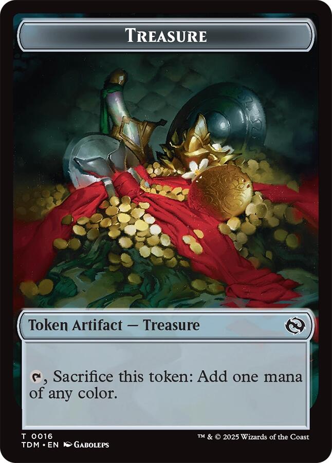 Treasure // Zombie Druid Double-Sided Token