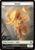 2025 Magic: The Gathering: Tarkir: Dragonstorm (TDM) - Spirit 0008 Spirit 0009 Double Sided Token (#8 // 9, T) (, Near Mint)