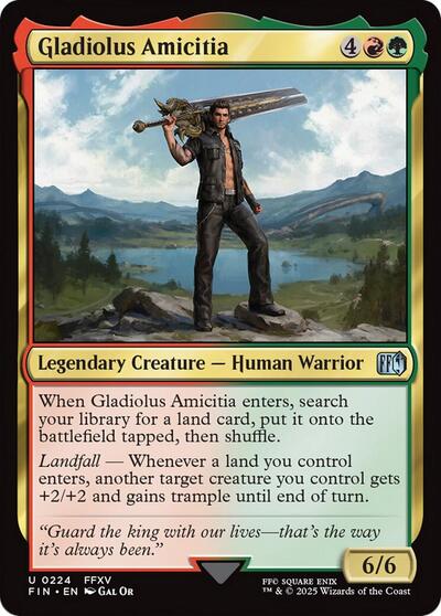2025 Magic: The Gathering: FINAL FANTASY (FIN) - Gladiolus Amicitia (#224, Uncommon) (, Near Mint)