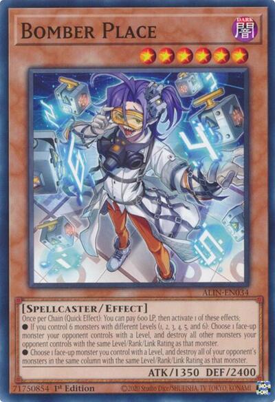 2025 YuGiOh: Alliance Insight (ALIN) - Bomber Place (#ALIN-EN034, Common) (1st Edition, Near Mint)