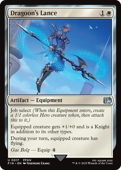 2025 Magic: The Gathering: FINAL FANTASY (FIN) - Dragoons Lance (#17, Uncommon) (, Near Mint)