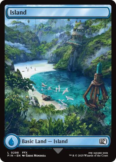 2025 Magic: The Gathering: FINAL FANTASY (FIN) - Island 0298 (#298, Land) (, Near Mint)